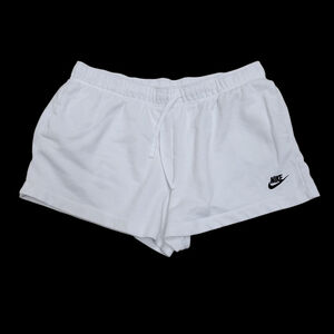 Nike Logo Women's Performance Shorts White Size XL Waist 35" Inseam 3" Excellent